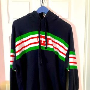 Gucci Logo-Men’s Print Cotton-Jersey Hoodie